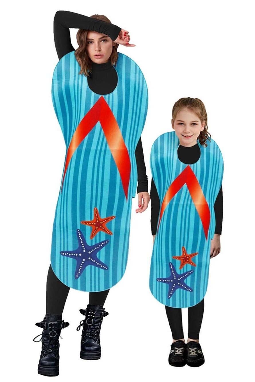 5990 Adult Kids Flip Flop Costume Sneaker Shoes Cosplay Halloween Party